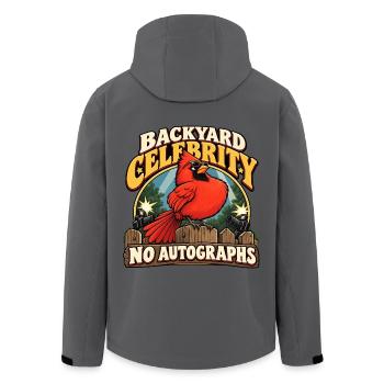 Backyard Star: Keine Autogramme - Recycelte Männer Softshell-Jacke von Stanley/Stella - Anthrazit - Hinten - AI Model Male 185 light (185cm)