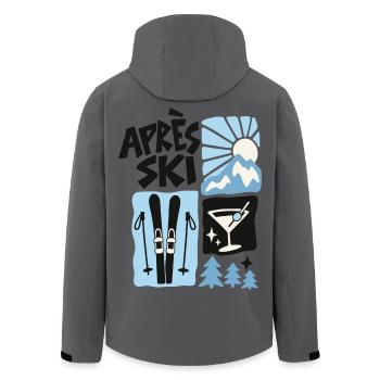 Après Ski Mountain Club - Recycelte Männer Softshell-Jacke von Stanley/Stella - Anthrazit - Hinten - AI Model Male 185 light (185cm)