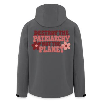 Destroy The Patriarchy Not The Planet - Recycelte Männer Softshell-Jacke von Stanley/Stella - Anthrazit - Hinten - AI Model Male 185 light (185cm)