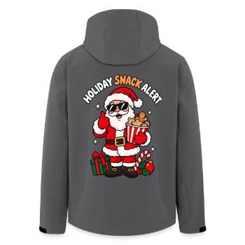 Holiday Snack Alert Weihnachten lustig Naschen - Recycelte Männer Softshell-Jacke von Stanley/Stella - Anthrazit - Hinten - AI Model Male 185 light (185cm)
