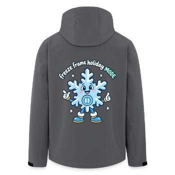 Freeze Frame Holiday Mode Weihnachten Winter - Recycelte Männer Softshell-Jacke von Stanley/Stella - Anthrazit - Hinten - AI Model Male 185 light (185cm)