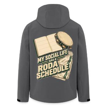 Capoeira Roda Schedule - Recycelte Männer Softshell-Jacke von Stanley/Stella - Anthrazit - Hinten - AI Model Male 185 light (185cm)