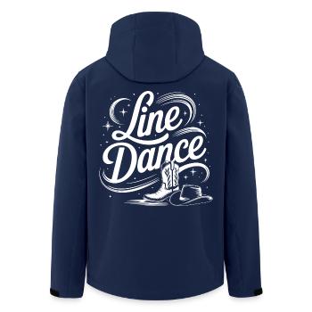 Line Dance mein Hobby - meine Passion - mein Ding - Recycelte Männer Softshell-Jacke von Stanley/Stella - Navy - Hinten - AI Model Male 185 light (185cm)