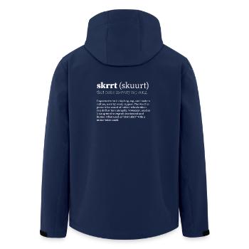 skrrt (skuurt) HipHop - Recycelte Männer Softshell-Jacke von Stanley/Stella - Navy - Hinten - AI Model Male 185 light (185cm)