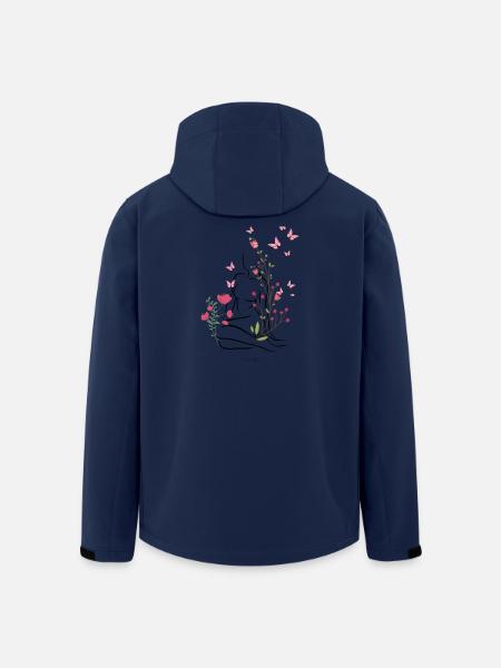 Skin-flowered - Men’s Recycled Softshell Jacket by Stanley/Stella - navy
