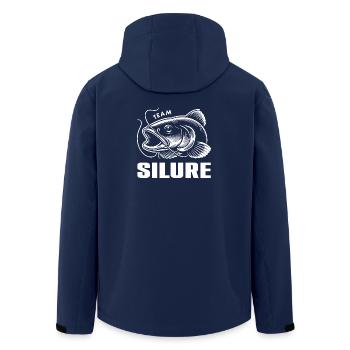 Team Silure Wels Welsfischen Sportfischen - Recycelte Männer Softshell-Jacke von Stanley/Stella - Navy - Hinten - AI Model Male 185 light (185cm)