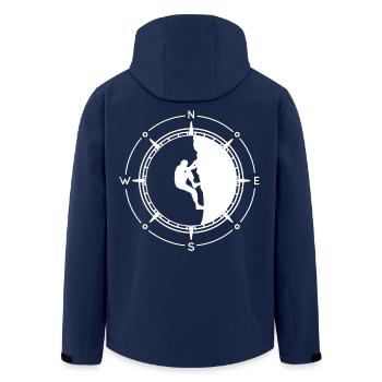 Klettern Boulder Kletterhalle Kletterhalle Boulder - Recycelte Männer Softshell-Jacke von Stanley/Stella - Navy - Hinten - AI Model Male 185 light (185cm)