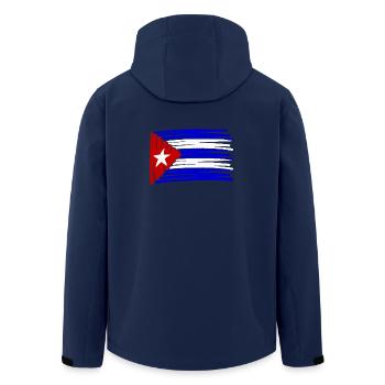 Kuba Flag Flagge painted gemalt Latino - Recycelte Männer Softshell-Jacke von Stanley/Stella - Navy - Hinten - AI Model Male 185 light (185cm)