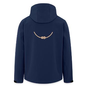 Kordel 1 Knoten kurz - Recycelte Männer Softshell-Jacke von Stanley/Stella - Navy - Hinten - AI Model Male 185 light (185cm)