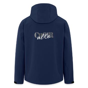 Choir -Alto singer - Recycelte Männer Softshell-Jacke von Stanley/Stella - Navy - Hinten - AI Model Male 185 light (185cm)