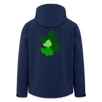 Petersilie klein Gärtner Küche Koch Rezept Deko - Recycelte Männer Softshell-Jacke von Stanley/Stella - Navy - Hinten - AI Model Male 185 light (185cm)