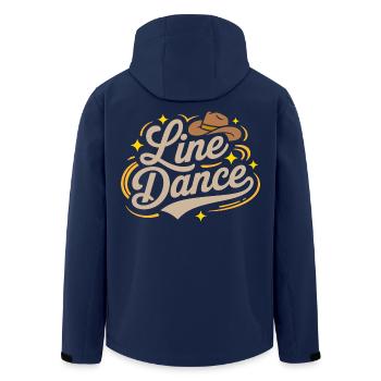 Line Dance mein Hobby - meine Passion - mein Ding - Recycelte Männer Softshell-Jacke von Stanley/Stella - Navy - Hinten - AI Model Male 185 light (185cm)