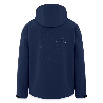 WIDDER Sternbild Aries ohne Linien - Recycelte Männer Softshell-Jacke von Stanley/Stella - Navy - Hinten - AI Model Male 185 light (185cm)