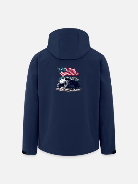 American Off-Road - Men’s Recycled Softshell Jacket by Stanley/Stella - navy