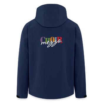 Choir - Mezzo-soprano singer - Recycelte Männer Softshell-Jacke von Stanley/Stella - Navy - Hinten - AI Model Male 185 light (185cm)