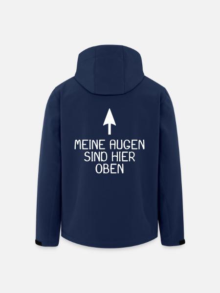Meine Augen sind hier oben - Recycelte Männer Softshell-Jacke von Stanley/Stella - Navy