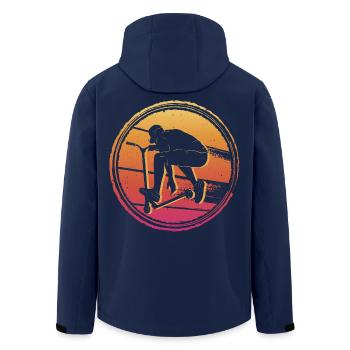 Stuntroller Roller Tricks Tretroller Stunt Scooter - Recycelte Männer Softshell-Jacke von Stanley/Stella - Navy - Hinten - AI Model Male 185 light (185cm)