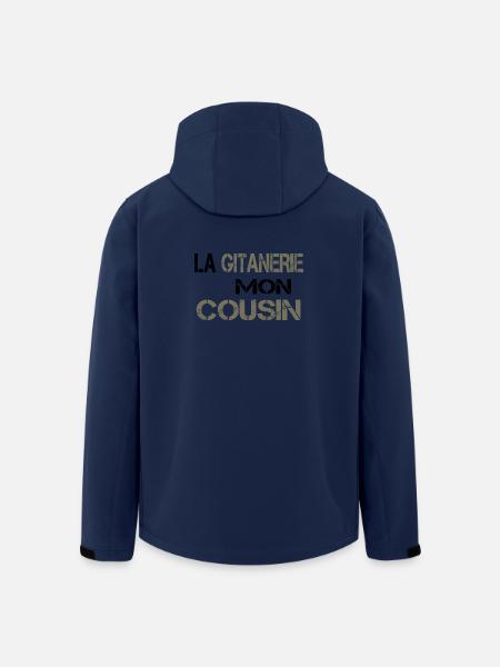 La gitanerie mon cousin - Veste softshell homme en polyester recyclé Stanley/Stella - marine