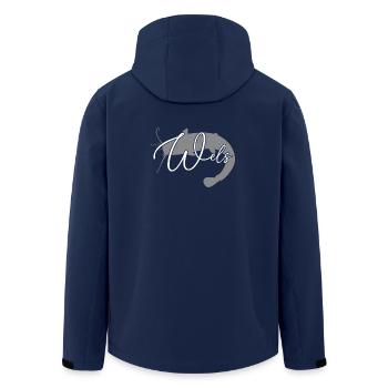 Wels Waller angeln Sportfischen Flussmonster - Recycelte Männer Softshell-Jacke von Stanley/Stella - Navy - Hinten - AI Model Male 185 light (185cm)
