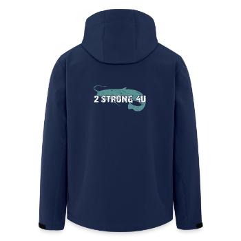Wels angeln Waller zu stark für Dich - Recycelte Männer Softshell-Jacke von Stanley/Stella - Navy - Hinten - AI Model Male 185 light (185cm)