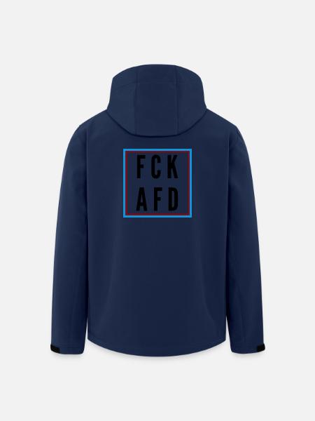 AFD Nein Danke! - Recycelte Männer Softshell-Jacke von Stanley/Stella - Navy