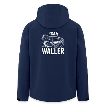 Team Silure Wels Welsfischen Sportfischen - Recycelte Männer Softshell-Jacke von Stanley/Stella - Navy - Hinten - AI Model Male 185 light (185cm)