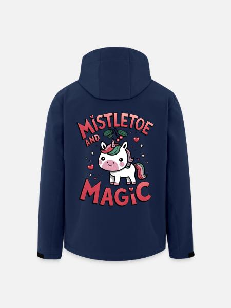 Mistletoe And Magic - Men’s Recycled Softshell Jacket by Stanley/Stella - navy
