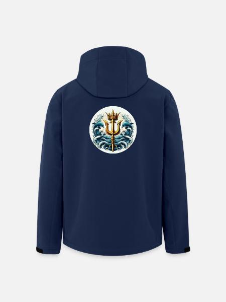 Trident Symbol - Men’s Recycled Softshell Jacket by Stanley/Stella - navy