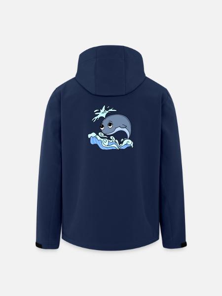 whale - Men’s Recycled Softshell Jacket by Stanley/Stella - navy