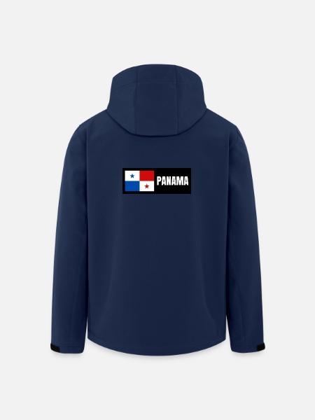 Panama Flagge - Recycelte Männer Softshell-Jacke von Stanley/Stella - Navy