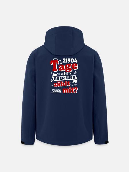 Geburtstag 60 Jahre Tage alt Happy Birthday - Recycelte Männer Softshell-Jacke von Stanley/Stella - Navy