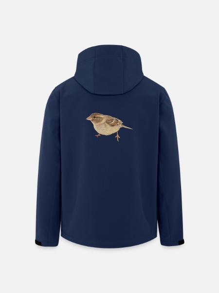 Vogel - Recycelte Männer Softshell-Jacke von Stanley/Stella - Navy