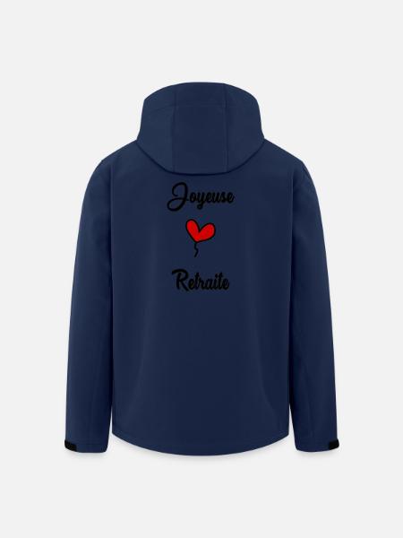 JOYEUSE RETRAITE - Veste softshell homme en polyester recyclé Stanley/Stella - marine