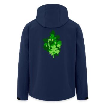 Petersilie groß - Recycelte Männer Softshell-Jacke von Stanley/Stella - Navy - Hinten - AI Model Male 185 light (185cm)