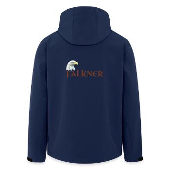 Falkner, Adlerkopf, Weißkopfseeadler für Falknerei - Recycelte Männer Softshell-Jacke von Stanley/Stella - Navy - Hinten - AI Model Male 185 light (185cm)