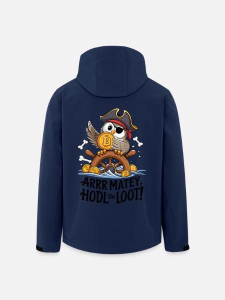 Hodl The Loot! - Men’s Recycled Softshell Jacket by Stanley/Stella - navy