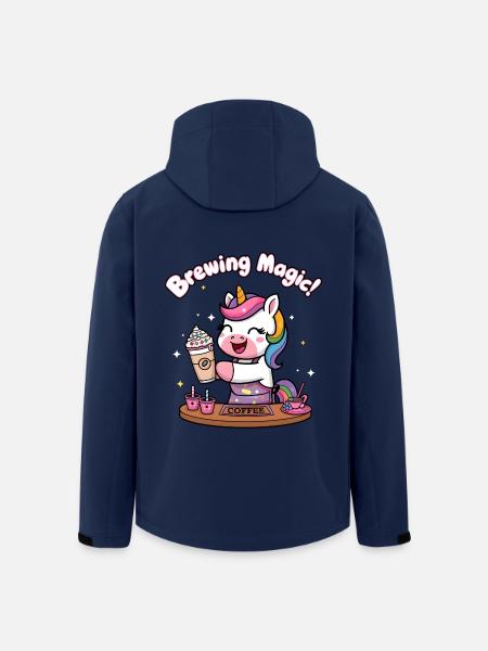 Brewing Magic! - Men’s Recycled Softshell Jacket by Stanley/Stella - navy
