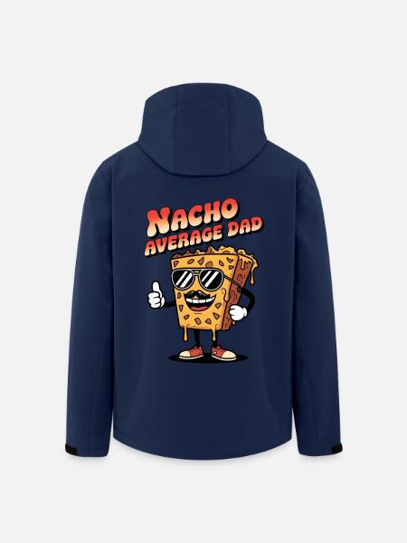 Nacho Average Dad - Men’s Recycled Softshell Jacket by Stanley/Stella - navy