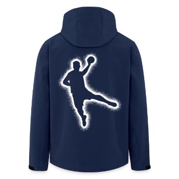 Handballspieler Handballer Jungen Handball Herren - Recycelte Männer Softshell-Jacke von Stanley/Stella - Navy - Hinten - AI Model Male 185 light (185cm)