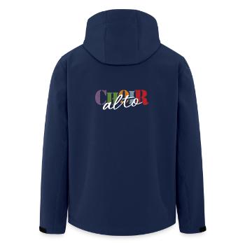 Choir -Alto singer - Recycelte Männer Softshell-Jacke von Stanley/Stella - Navy - Hinten - AI Model Male 185 light (185cm)