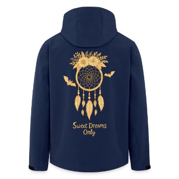 Halloween Dreamcatcher – Sweet Dreams Only Design - Recycelte Männer Softshell-Jacke von Stanley/Stella - Navy - Hinten - AI Model Male 185 light (185cm)