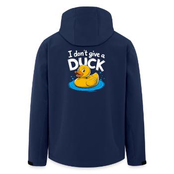 I don t give a duck - Recycelte Männer Softshell-Jacke von Stanley/Stella - Navy - Hinten - AI Model Male 185 light (185cm)