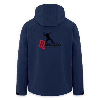 Revolution - Recycelte Männer Softshell-Jacke von Stanley/Stella - Navy - Hinten - AI Model Male 185 light (185cm)