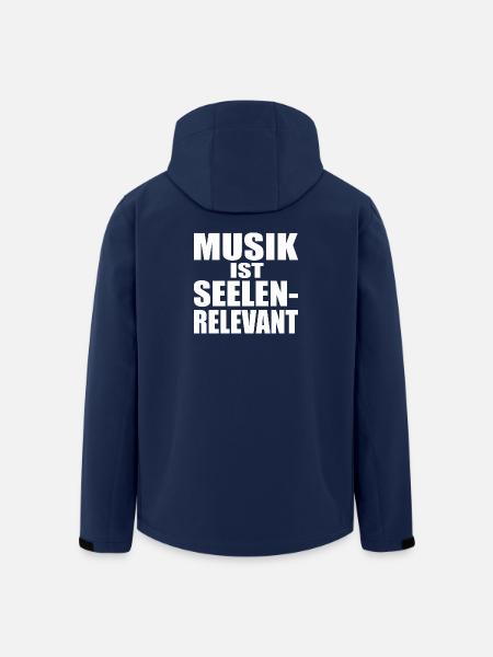 Musik Ist Seelenrelevant Musiker & Fan Geschenk - Recycelte Männer Softshell-Jacke von Stanley/Stella - Navy