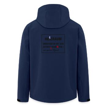 Heizraum - Recycelte Männer Softshell-Jacke von Stanley/Stella - Navy - Hinten - AI Model Male 185 light (185cm)