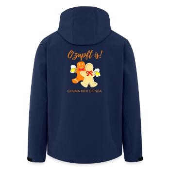 O'ZAPFT IS GEMMA BIER DRINGA SHIRT - Recycelte Männer Softshell-Jacke von Stanley/Stella - Navy - Hinten - AI Model Male 185 light (185cm)