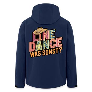 Line Dance mein Hobby - meine Passion - mein Ding - Recycelte Männer Softshell-Jacke von Stanley/Stella - Navy - Hinten - AI Model Male 185 light (185cm)