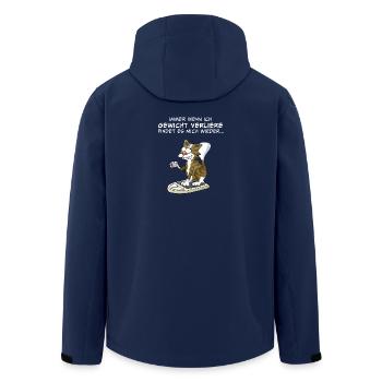 Wenn ich Gewicht verliere findet es mich wieder... - Recycelte Männer Softshell-Jacke von Stanley/Stella - Navy - Hinten - AI Model Male 185 light (185cm)