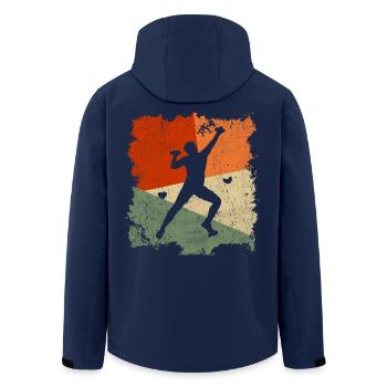 Bergsteiger Klettern Kletterer Bouldern - Recycelte Männer Softshell-Jacke von Stanley/Stella - Navy - Hinten - AI Model Male 185 light (185cm)