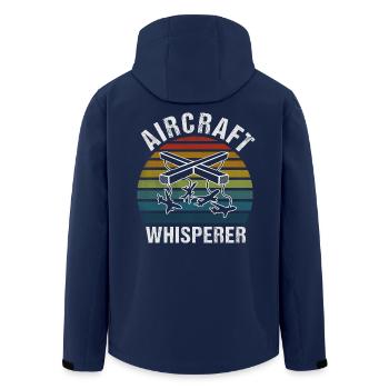 Fluglotse Air Traffic Controller ATC Towerlotse - Recycelte Männer Softshell-Jacke von Stanley/Stella - Navy - Hinten - AI Model Male 185 light (185cm)